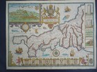 Antique Map Of Cornwall By John Speed 1676
