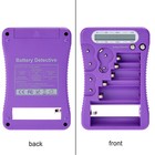   brand New  12-type Battery Tester purple With Lcd Display  Aaa Battery   Cloth