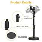 Adjustable Desktop Microphone Stand Lift   Lock Mic Holder For Home Office Desk