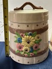 Vintage 70 s Hand Painted Ceramic Cannister Set Made By Atlantic Records  