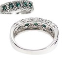 Rare Pt900 Alexandrite Diamond Ring 0 42ct D0 13ct - Auth Free Shipping From Jap
