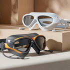 Adult Swimming Goggles Wide Clear View Anti Fog Uv Protection No Leak Swim Glass