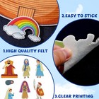 12 Set Felt Board Stories Pieces Animals Bible Fairy Tales For   