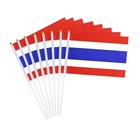 Small Flags On Stick Mini Handheld Thai Flag For Parades  20 Pack Thailand