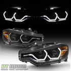 Black  f32 Style  2012-2015 Bmw F30 3-series Sedan Led Drl Projector Headlights
