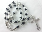 Beautiful Rosary Prayer Beads rosary Chain Necklace With Cross Crucifix 