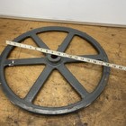 Large Industrial Machine Shop V-belt Pully - Steam Punk Art   Industrial Decor