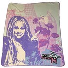 Vintage Htf Disney Hannah Montana 50x60 Plush Throw Blanket Rare Style Y2k