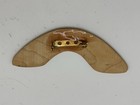 Rare  Outback Steakhouse Restaurant Lapel Pin Lizard Painted Wood Boomerang