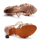 Latin Dance Shoes Ladies Training Dance Shoes High Heel Sandals Summer Shoes
