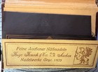 Hugo Heusch   Co  Aachen Leather Needle Case W  Hand Sewing Needles Vintage