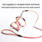 Cat Harness And Leash Sets Adjustable Dog Harness For Small Dog Leash Breashable