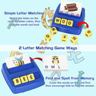 Alphabet Learning Toys For Kids Ages 3-12- Educational Matching Game With 30 Dou