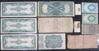 lot Of 12  Mixed Old Vintage Large And Small Us Currency   Various Types years
