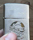 1973 Zippo Pacfic Ocean Uss Okinawa Lph-3 Military Vietnam Era Lighter  top Off