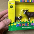 Ertl John Deere Kids Animal Friends Milking Shorthorn With Calf Box Damaged