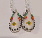 Original Vintage Native American Indian Moccasin Beaded Necklace