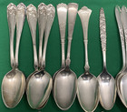 30 Silverplated Antique To Vintage Place Or Tablespoons 7 -8  No Monograms