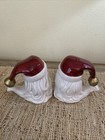 Fitz And Floyd Essentials  Santa Claus Salt And Pepper Shakers  1993 Christmas