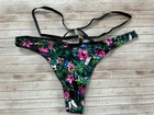 Nwt Victorias Secret Very Sexy So Obsessed Strappy Thong Panty Moonlit Garden L