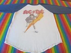 Vintage 70s Acdc Jersey Tee Shirt Concert High Voltage Angus Young