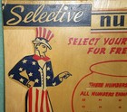 Vintage Uncle Sam Carnival Bar Man Cave Gambling Game Of Chance Amusement Sign