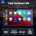 Double 7  2din Touch Screen Car Stereo Bluetooth Radio Apple android Carplay Gps