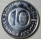 2002 - Slovenia - 10 Tolarjev - Horse Coin