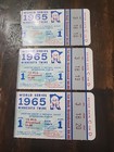 1965 World Series Game 3 Ticket Stubs Koufax Sits Out For Yom Kippur Authentic 
