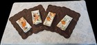 Evezbeadz Table Setting 4 People Fall Leaves Pumpkins Napkins   Rings Placemats 