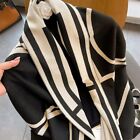 Cashmere Feel Scarf Winter Warm Large Soft Shawl Wrap Scarf For Women Black G   
