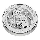 2025 Royal Tudor Beasts Queen s Panther 2 Oz Silver Coin In Direct Fit Capsule