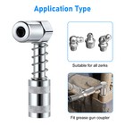8pcs set Grease Gun Injector Needle Dispenser Nozzle 90 Degree Coupler Adapter