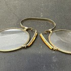 Antique Pinch  Pince Nez Reading Nose Glasses W lenses