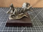 1993 Pewter  the Gift Of Loyalty  Dragon Figurine     Goddess Aurora Chariot