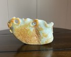 Jade Brush Washer Chinese Light Green Russet Brown Decorative Vessel