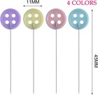 250 Pieces Pins Sewing Diy Projects  assorted 250pcs  Button Shape 