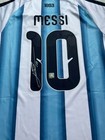 Lionel  leo  Messi Hand   signed Argentina Jersey  Coa Included