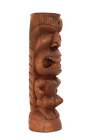 12  Handmade Wooden Primitive Tribal Statue Sculpture Tiki Bar Totem Figurine
