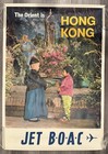 Vintage 1960 Travel Airlines Poster  Hong Kong Jet Boac The Orient