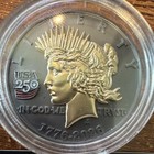 2026 American Peace Dollar Tribute Liberty Eagle 24k Gold   Black Ruthenium