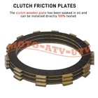 Clutch Friction Steel Plates   Gasket Kit For Suzuki Intruder Vl1500 1998-2009