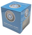 4 Pc Csp Square Baseball Holder 2-piece Cube Ball Display Case W Built In Cradle