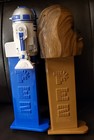 2 Star Wars R2-d2  chewbaca Music Works Sound Giant 12  Pez Candy Dispenser Lot