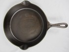Lodge No  9 Cast Iron Skillet Arc Logo No Notch Vintage Cleaned Re-seasoned