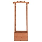 Vidaxl Trellis Planter With Arch 19 3 x15 4 x46 1  Firwood