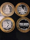4 Coin Lot Of  10 Ltd  Edition  Las Vegas Coins Casino Gaming Tokens  999 Silver
