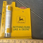 Vintage John Deere Advertising Metal Rain Gauge Nos  Nothing Runs Like A Deere