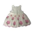 American Princess Dress Girls 6 Months White Pink Floral Baby
