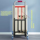 240 Lbs Cart Folding Dolly Collapsible Trolley Push Hand Truck Moving Warehouse